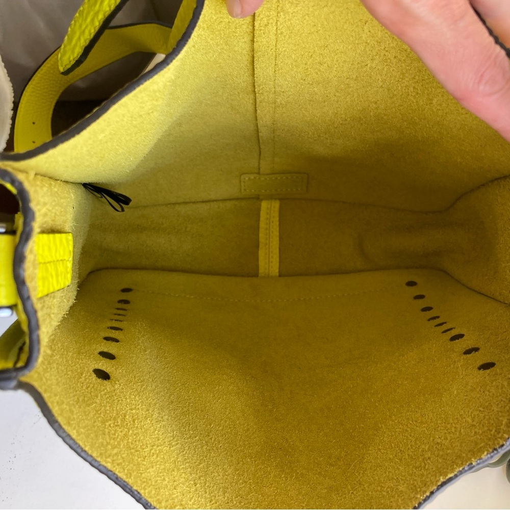 Rebecca Minkoff Genuine Leather Unlined Feed Limeade Crossbody Shoulder Bag NWT - Picture 15 of 16
